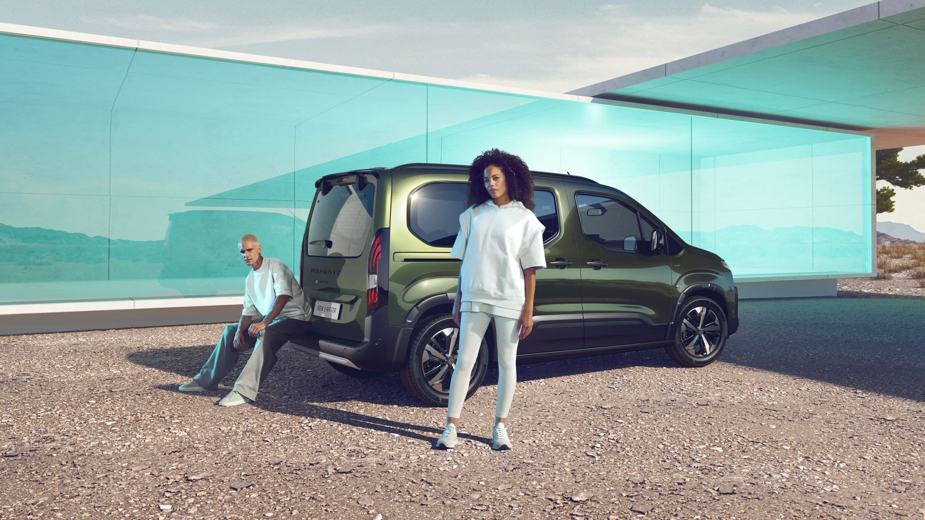 Captura del Peugeot Rifter desde un ángulo atractivo y dinámico.