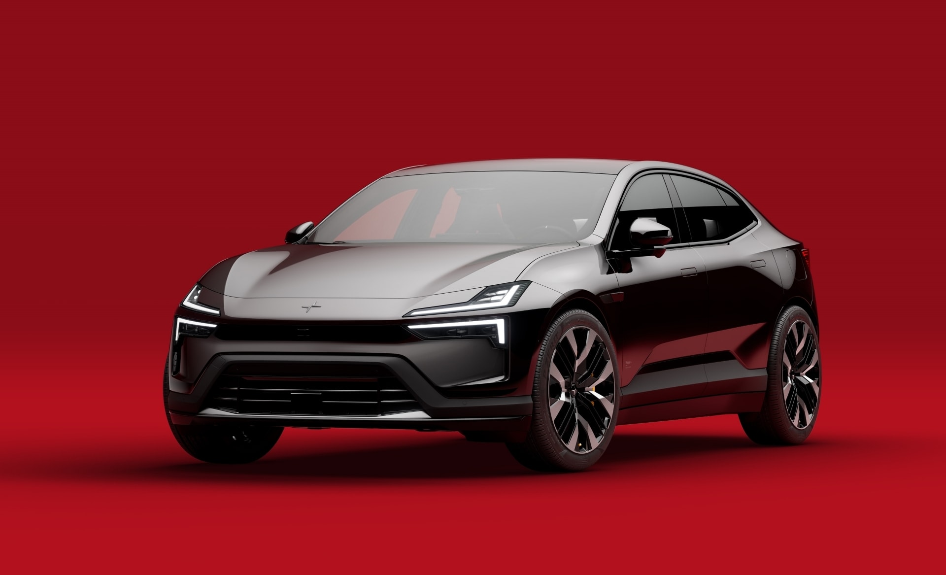 Silueta lateral del Polestar 4, fusión de deportividad y elegancia.