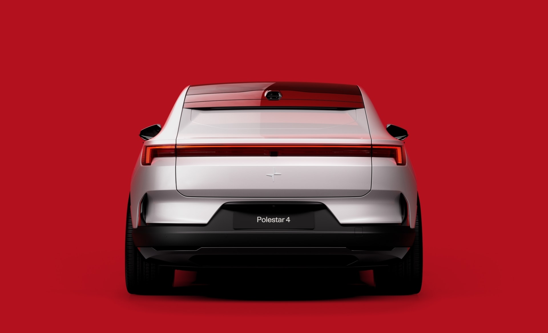 Imagen completa de la trasera del Polestar 4.