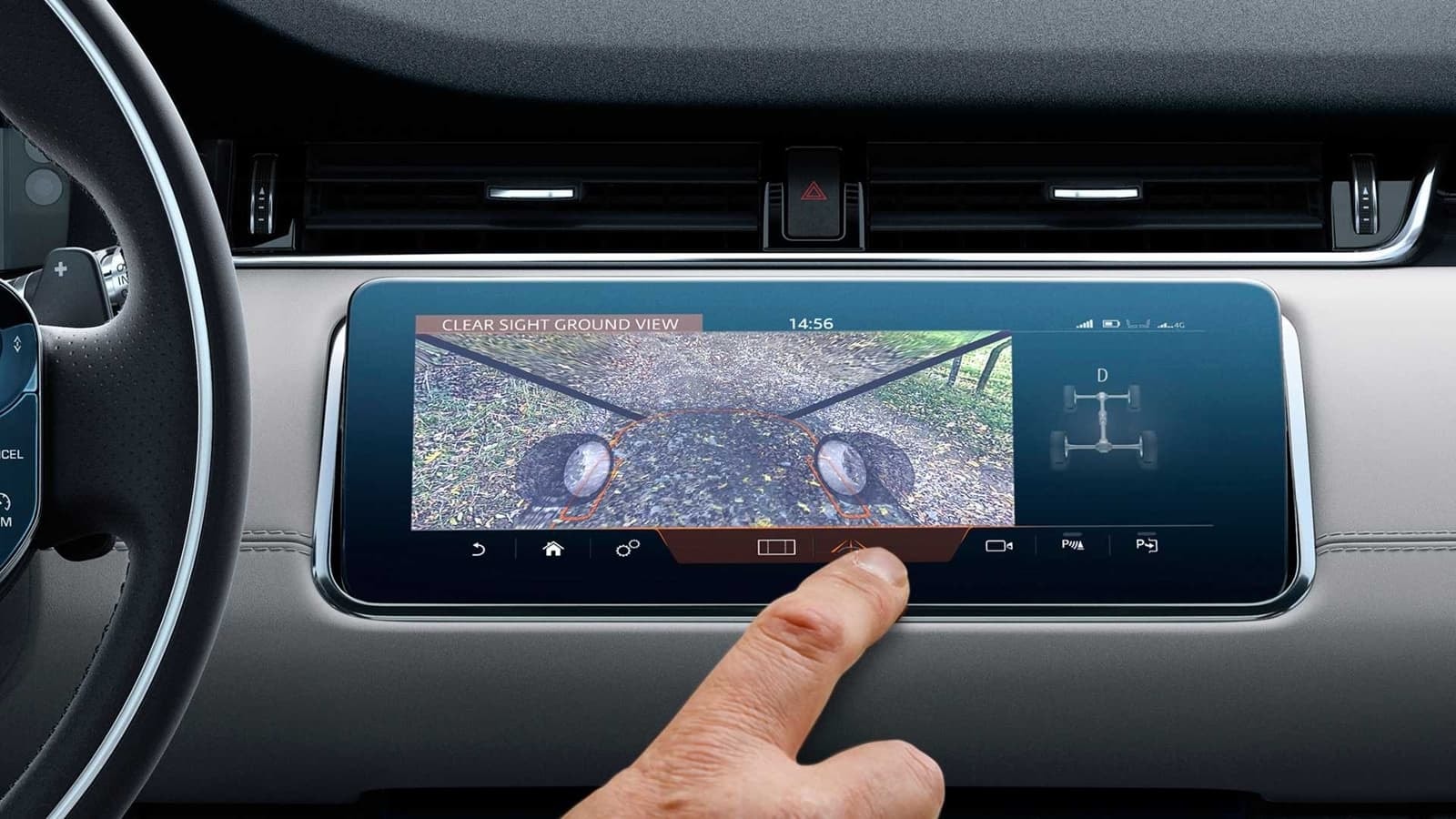 Sistema de infotainment Touch Pro Duo del Evoque.