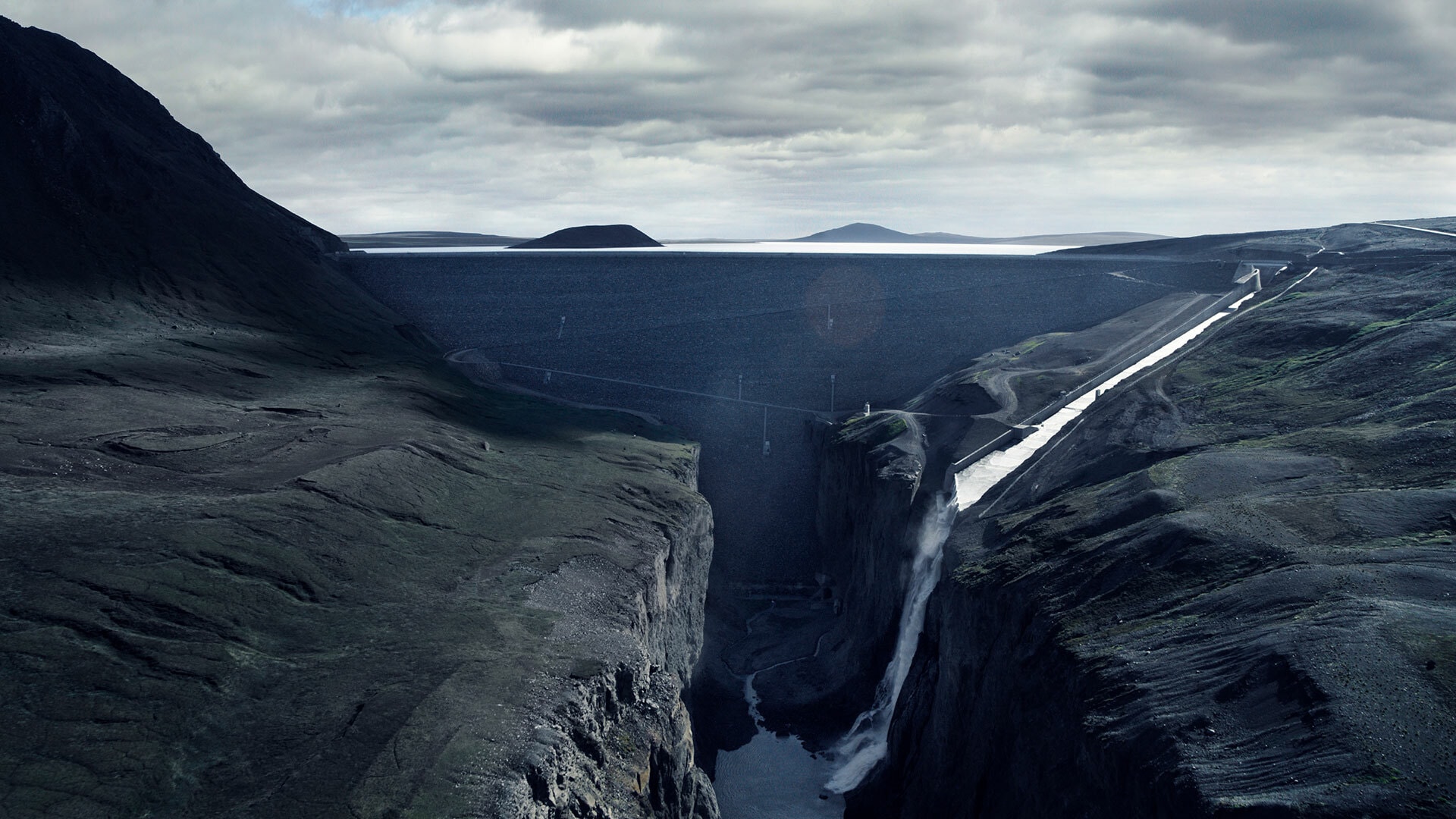 Vista panorámica de un paisaje desolado e imponente.
