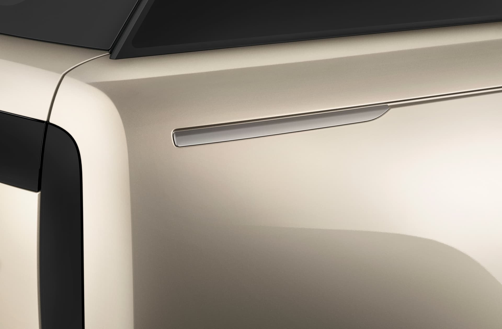 Manija de puerta de Range Rover con diseño elegante y luz integrada.