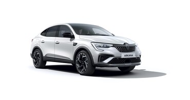 Perfil del Renault Arkana que resalta sus líneas dinámicas. Perfil del Renault Arkana que resalta sus líneas dinámicas.