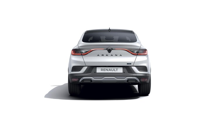 Vista trasera del Renault Arkana que muestra su diseño y acabados. Vista trasera del Renault Arkana que muestra su diseño y acabados.