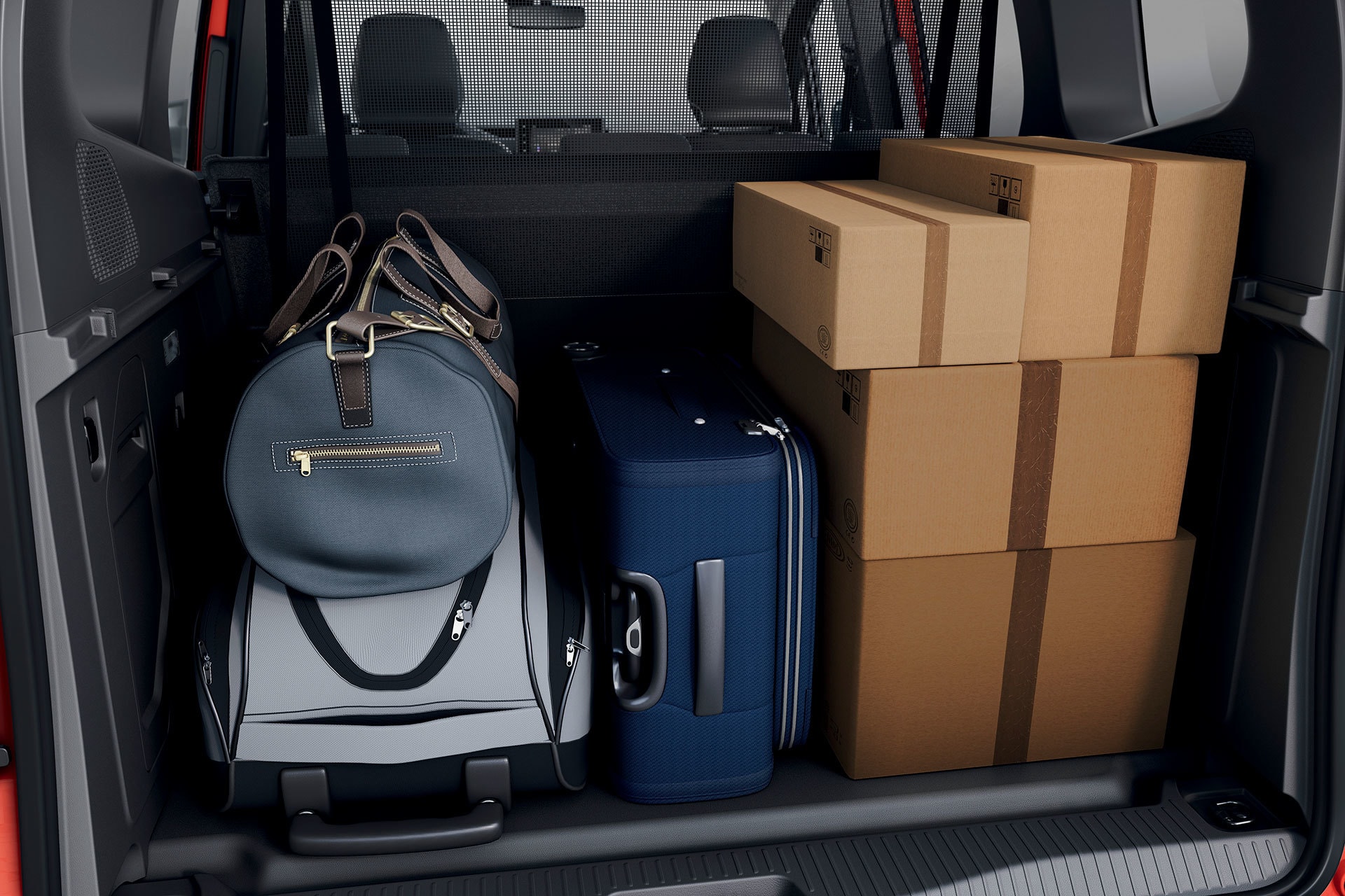 Detalles de almacenamiento práctico en el Renault Kangoo Combi.