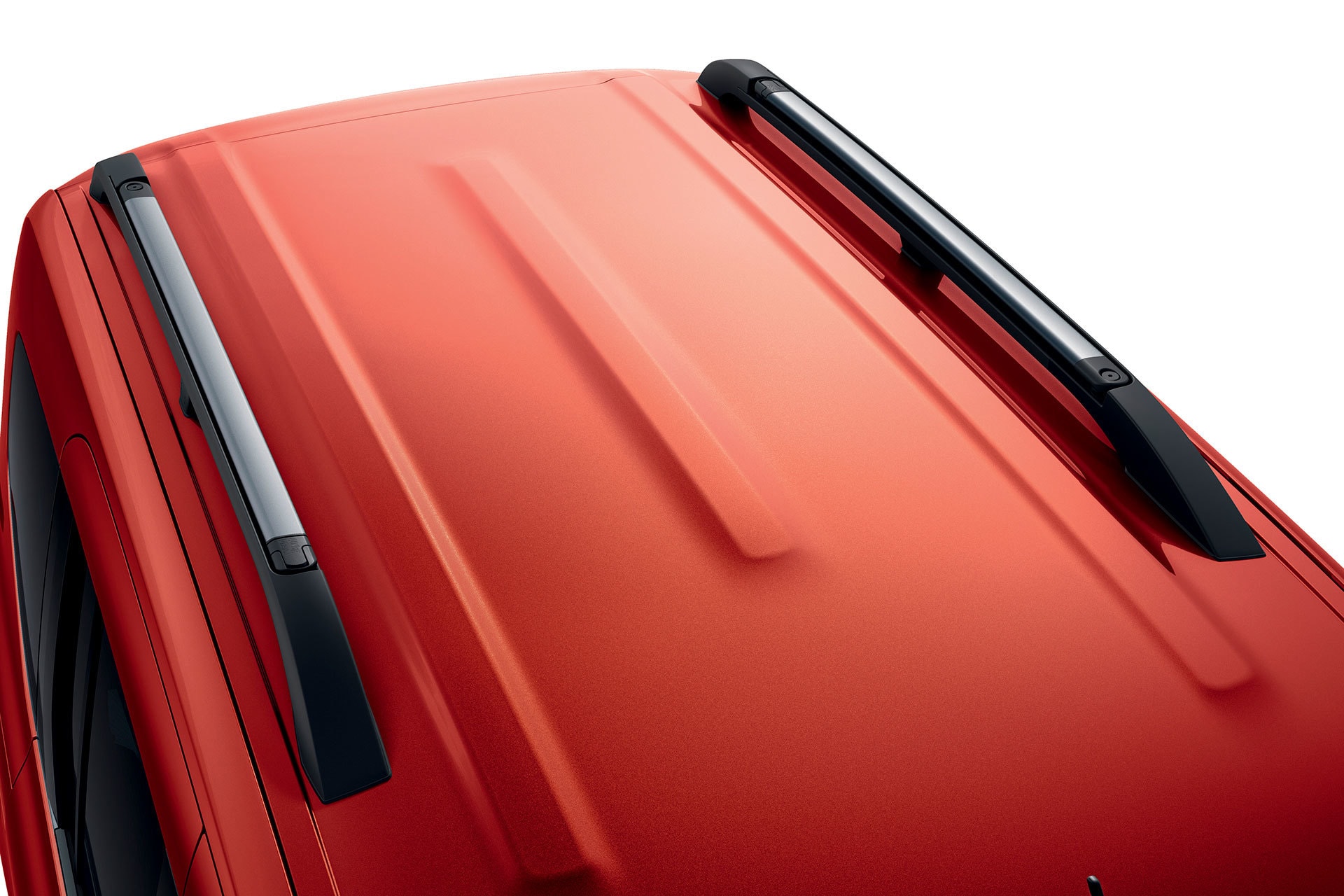 Vista más cercana al techo del Renault Kangoo Combi, destacando las líneas de diseño.