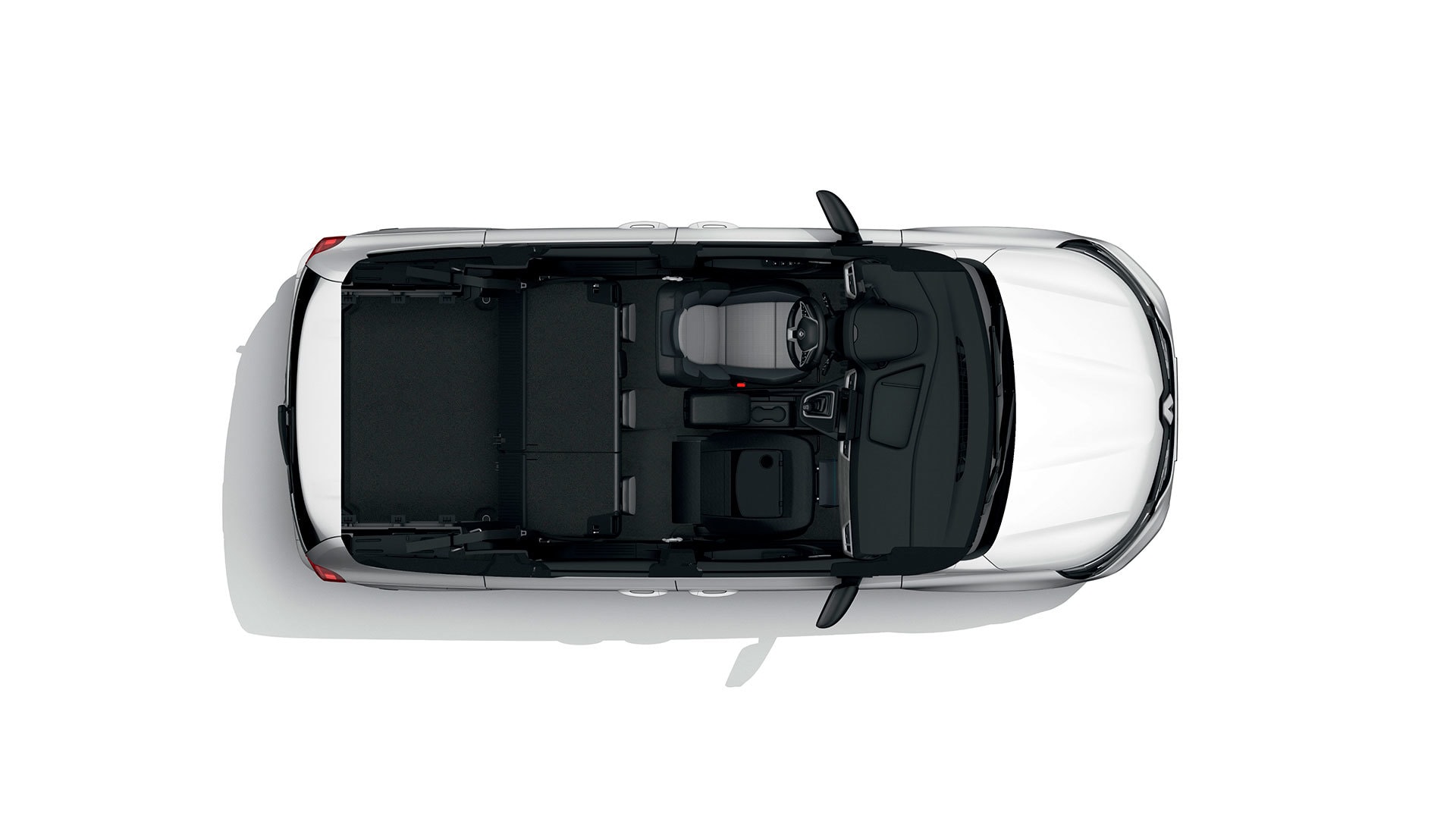 Vista superior mostrando la distribución y el techo.