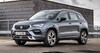 Vista angular del SEAT Ateca destacando su diseño y llantas. Vista angular del SEAT Ateca destacando su diseño y llantas.
