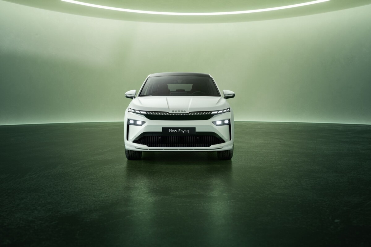 Vista trasera detallada, enfatizando el diseño y la marca SKODA. Vista trasera detallada, enfatizando el diseño y la marca SKODA.