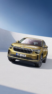 Líneas dinámicas y robustez en la figura del Skoda Kodiaq dorado. Líneas dinámicas y robustez en la figura del Skoda Kodiaq dorado.