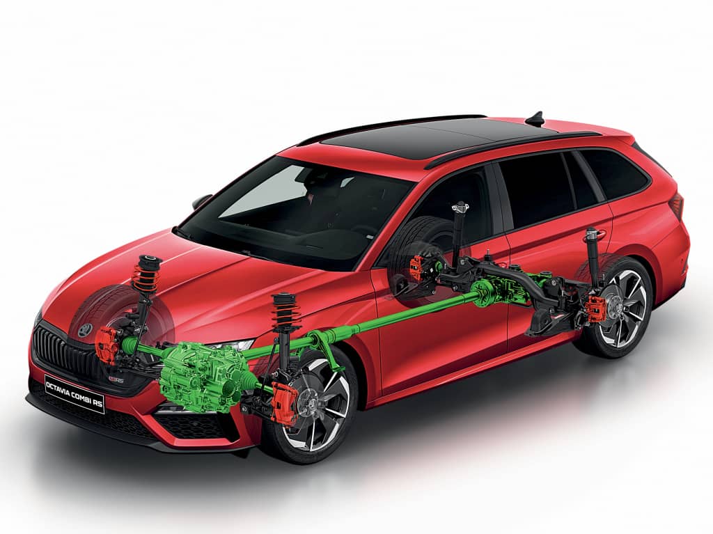 Esquema mecánico que muestra la disposición de la motorización.