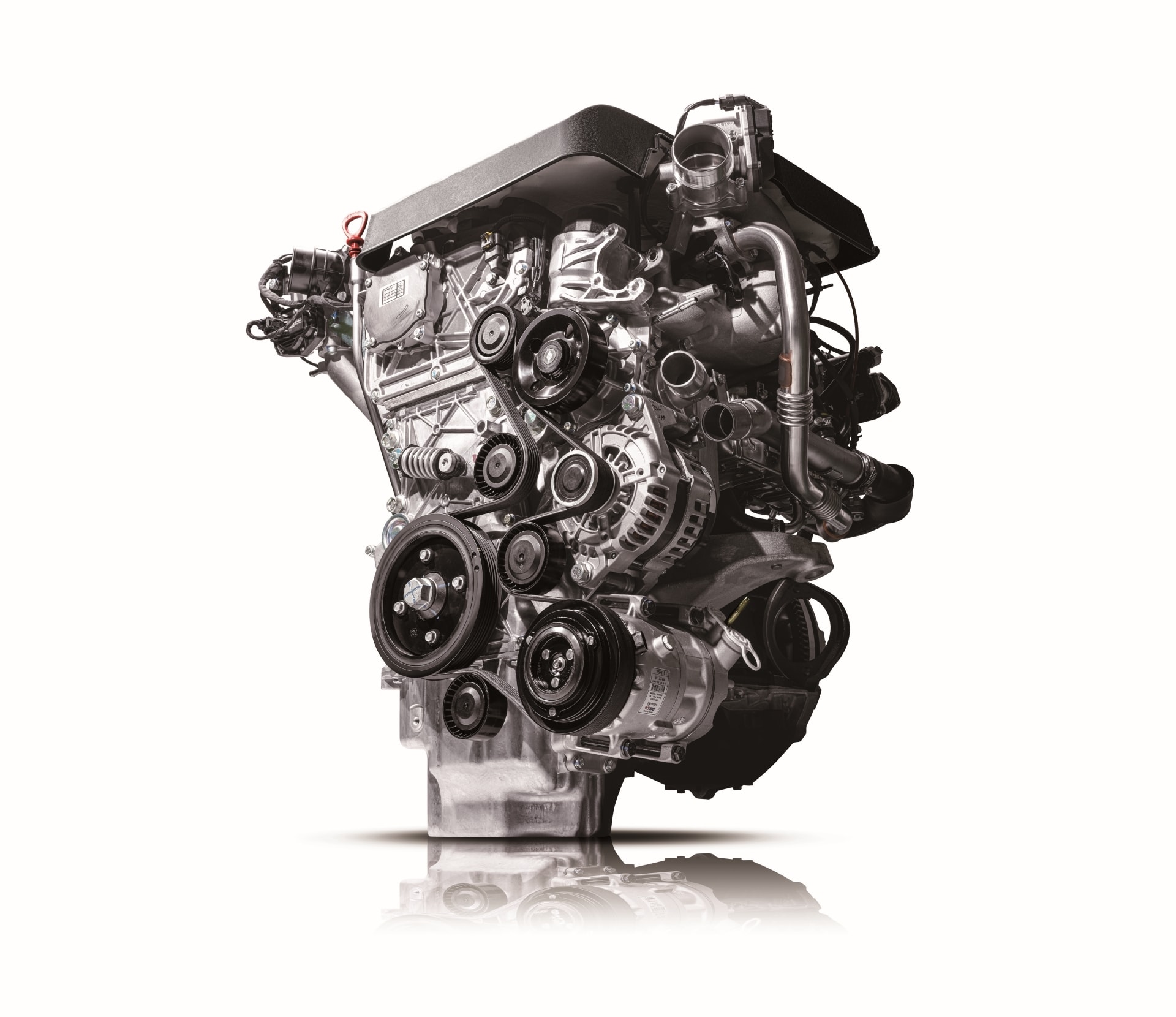 El motor del Rexton en detalle, mostrando la calidad de su construcción y diseño.