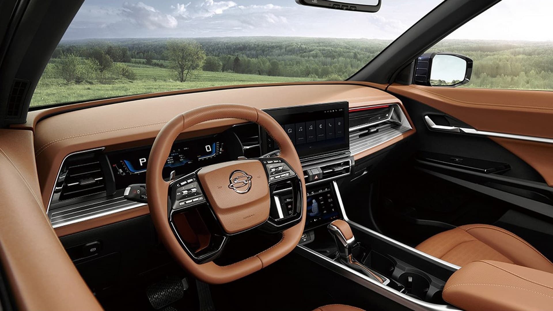 Interior premium del KGM Torres Actyon con materiales suaves y gran carga tecnológica