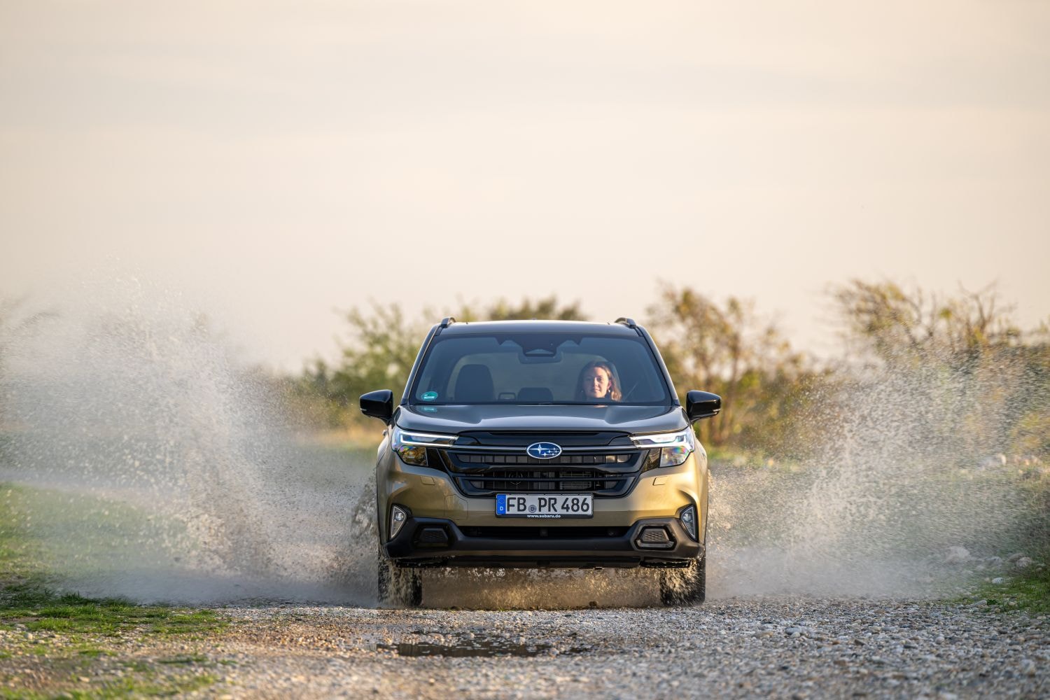 El Forester en acción, demostrando su potencia en carretera