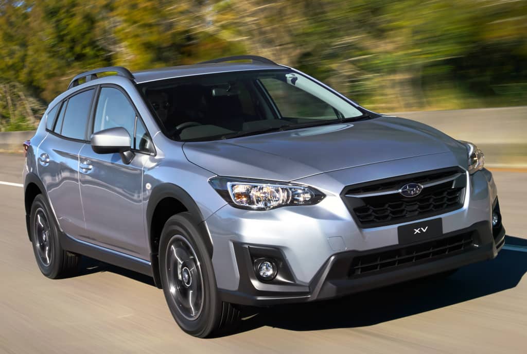 Fotografía frontal del Subaru XV, diseño moderno que denota su carácter.