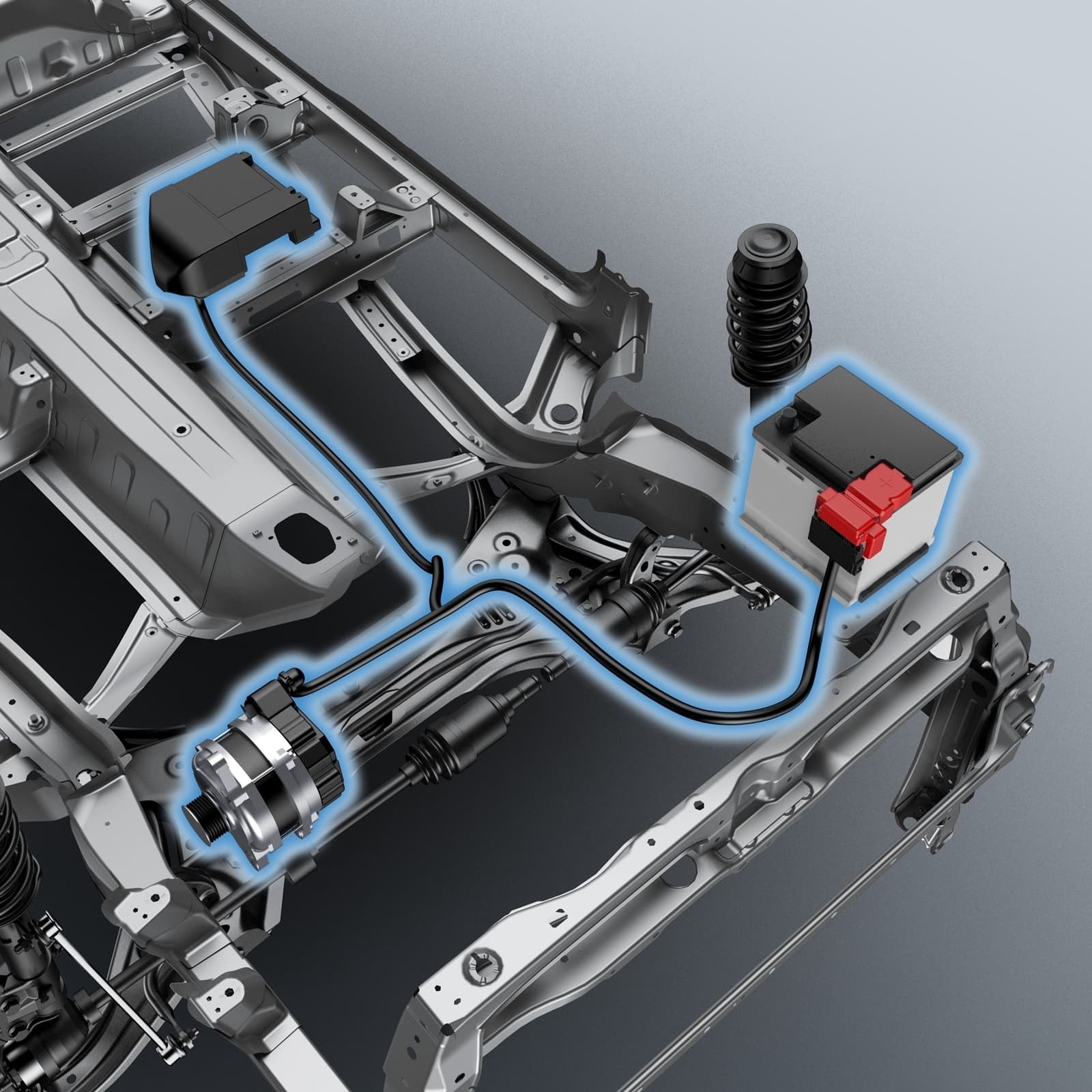 Detalle del sistema híbrido SHVS de Suzuki.