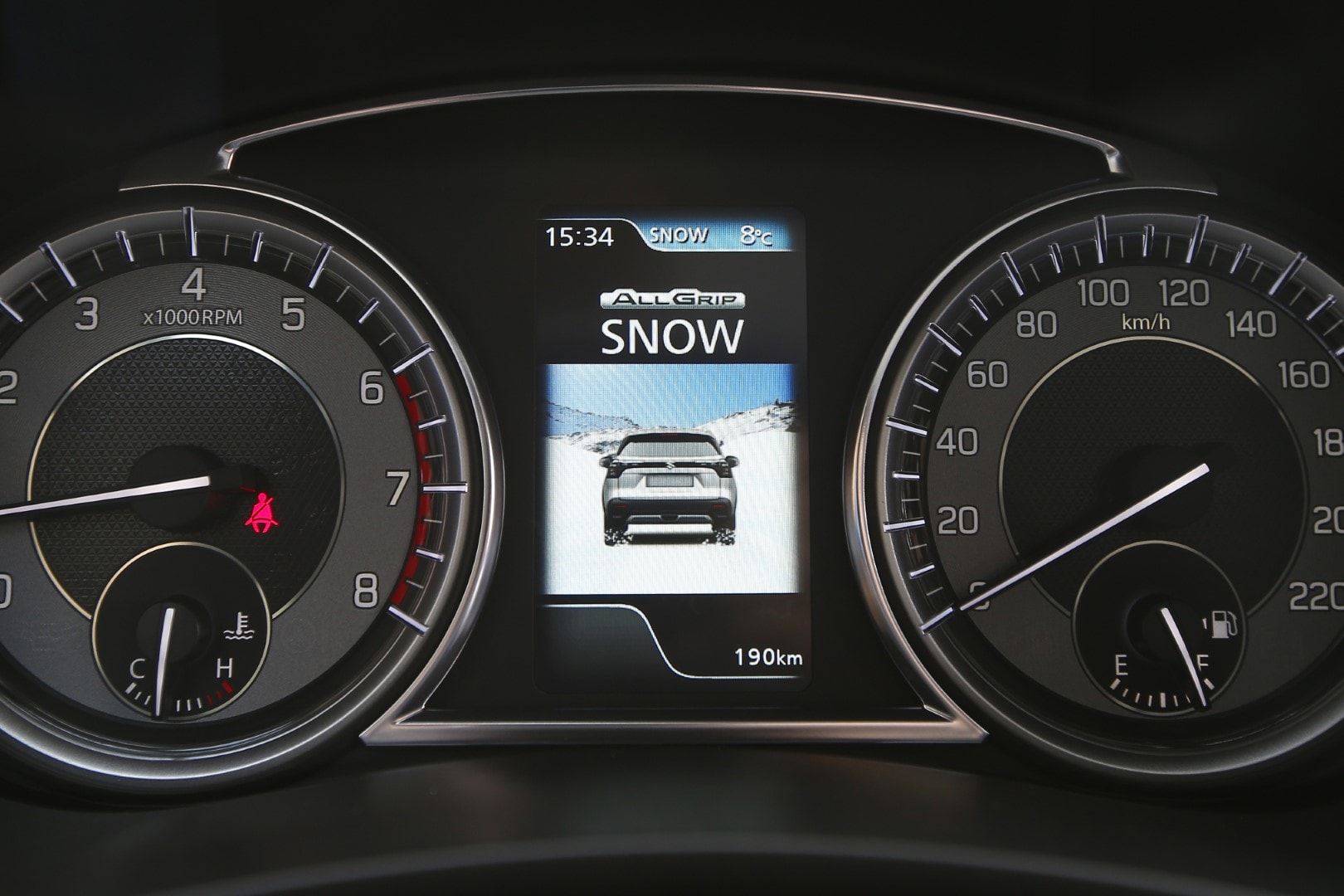 Sistema de instrumentación con visualización de modos de conducción.