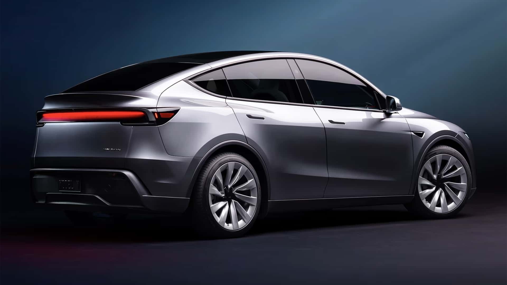 El Tesla Model Y destaca en este entorno invernal, mostrando su diseño dinámico.