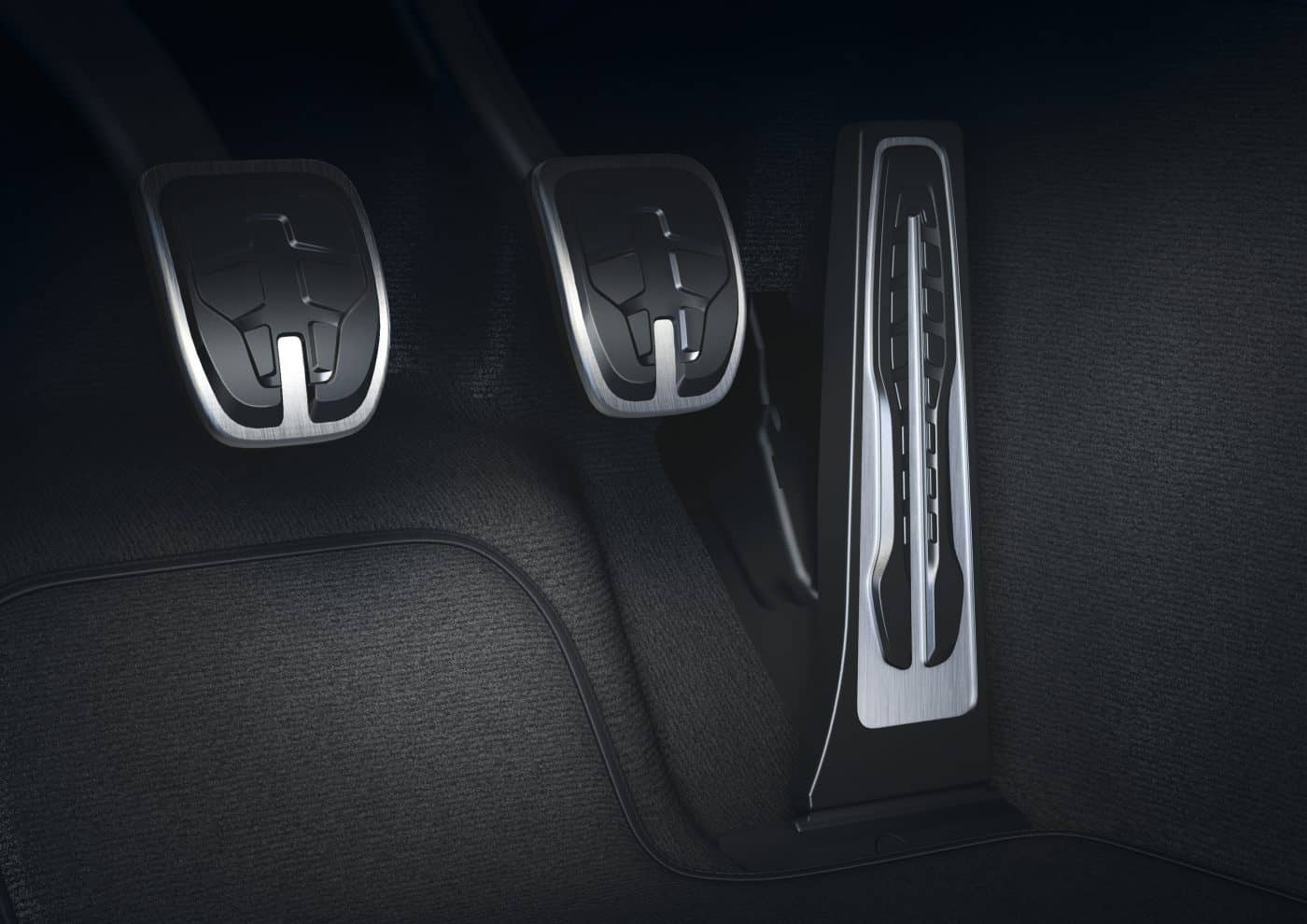 Controles del sistema de aire acondicionado y ajustes del Toyota GR Supra, con acentos metálicos.