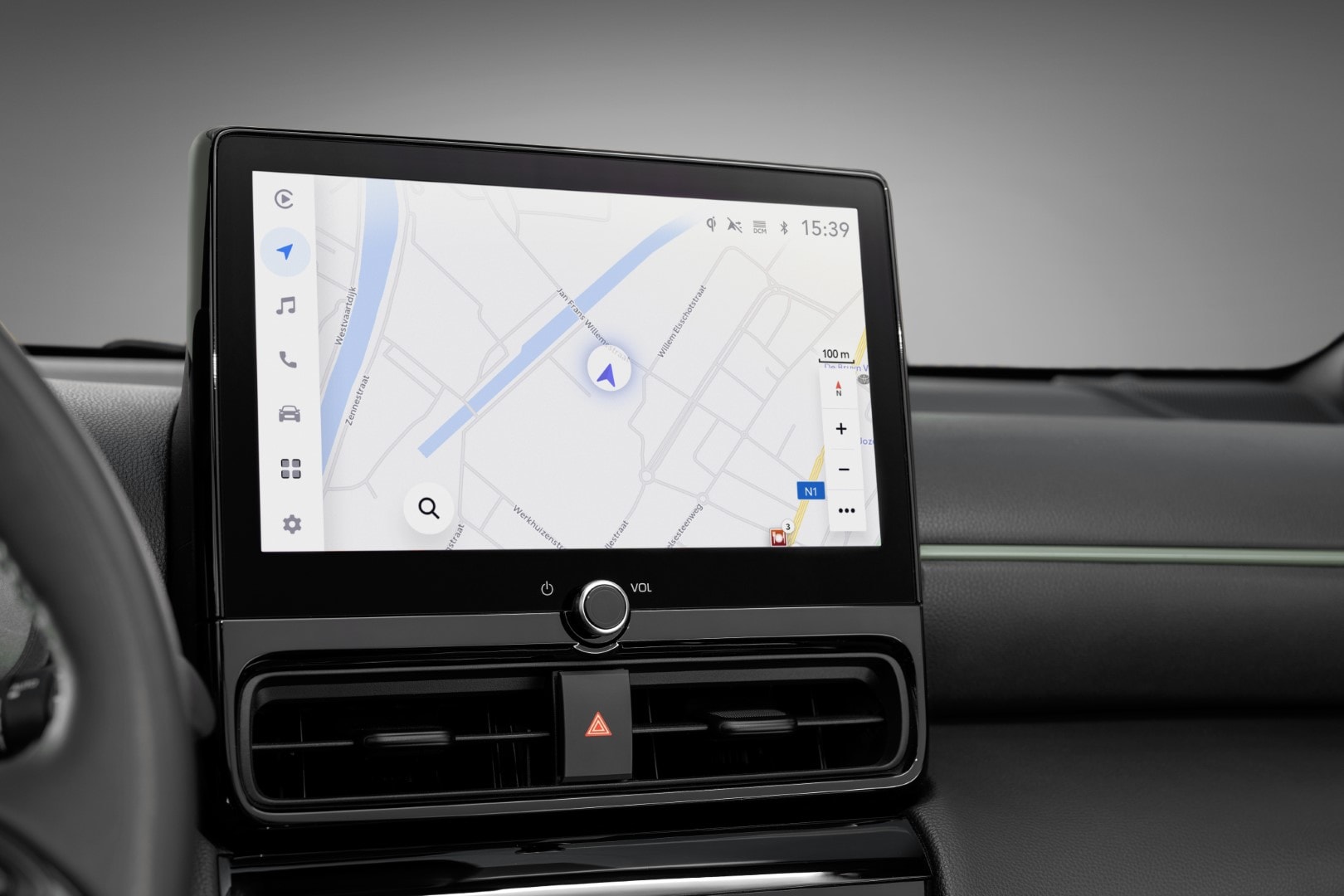 Vista del sistema de infotainment del Toyota Yaris Cross.