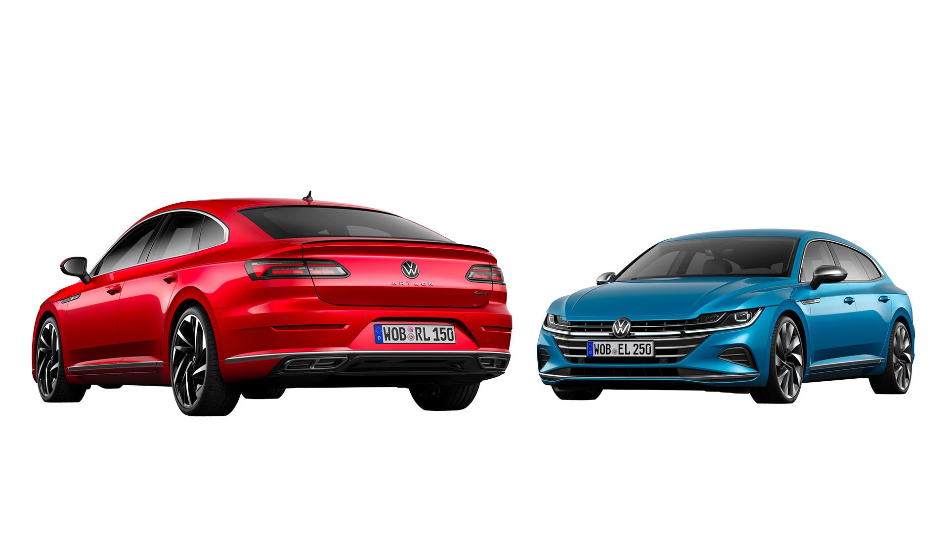 Comparativa de las variantes Shooting Brake y sedan del Volkswagen Arteon.