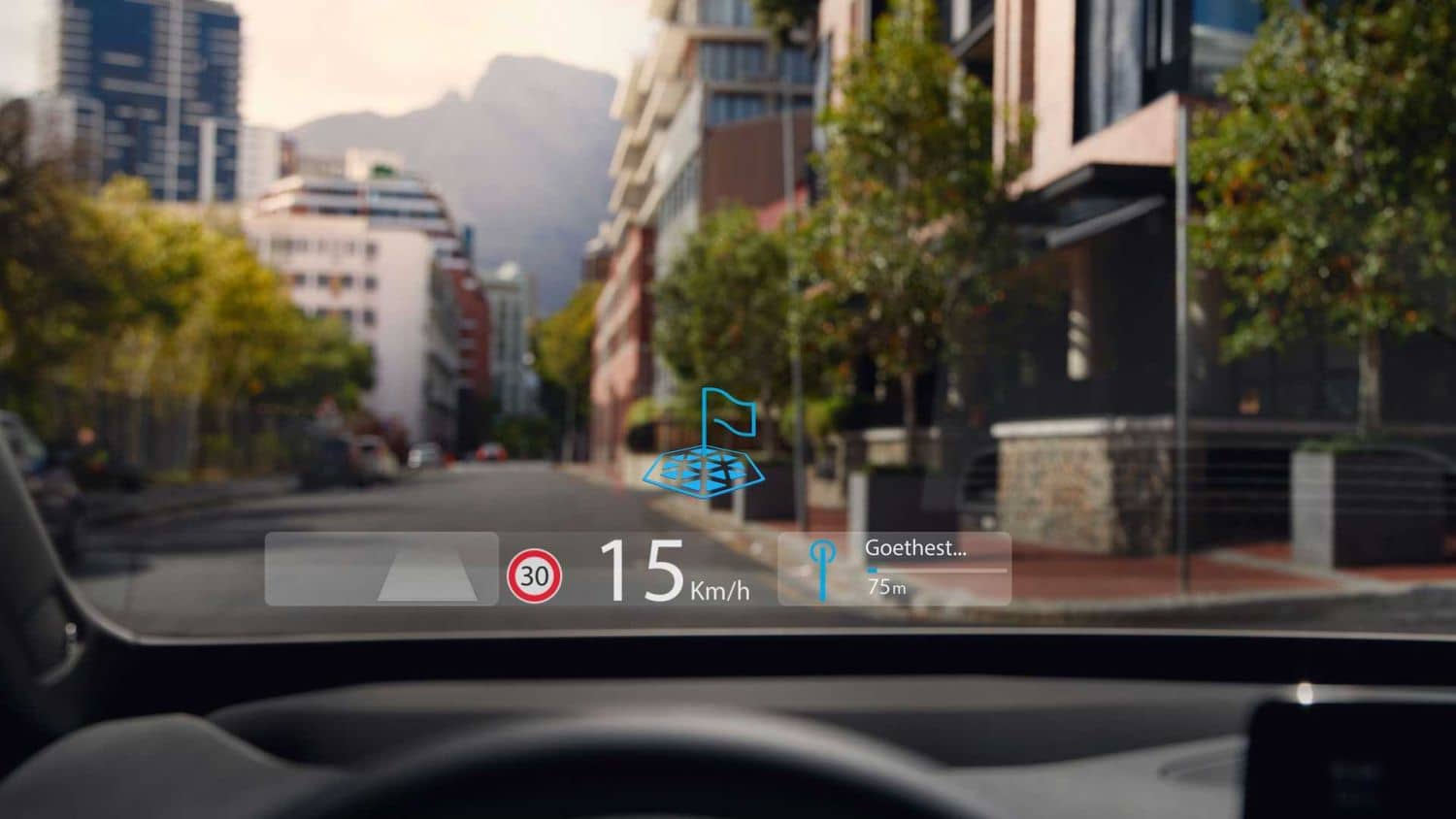 Sistema Head-Up Display con realidad aumentada del Volkswagen ID.3.