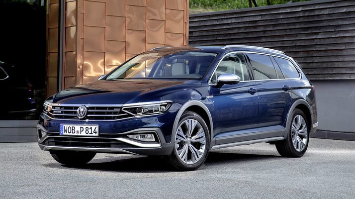 Imagen estática del Volkswagen Passat AllTrack destacando su frontal.