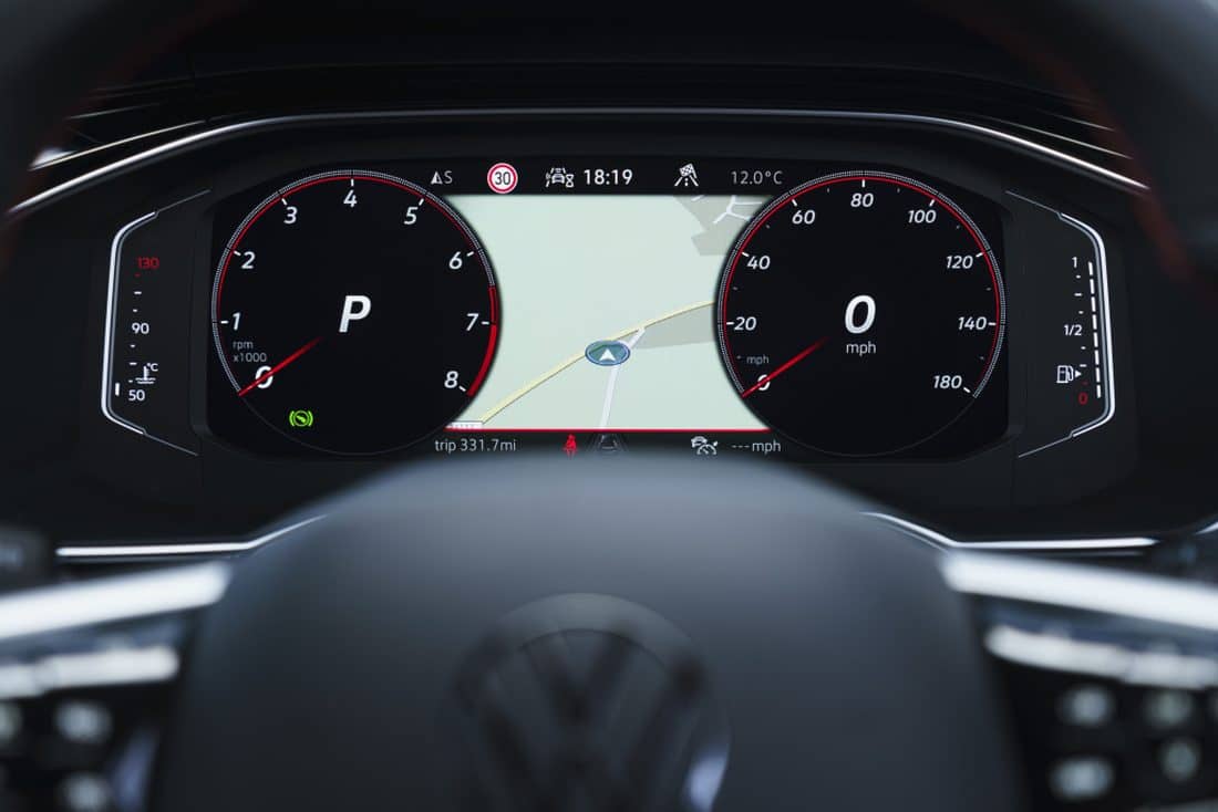 Cuadro de instrumentos digital y configurable del Polo GTI.