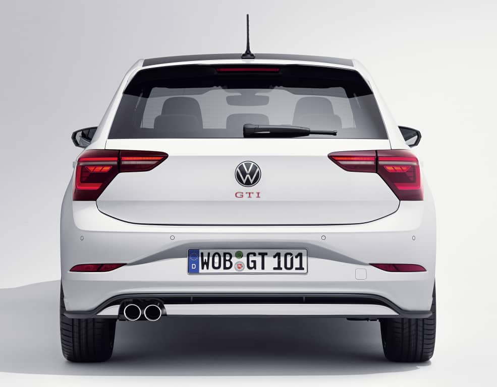 Visión completa de la parte trasera del Volkswagen Polo GTI