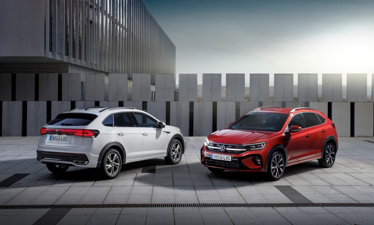 Vista lateral y trasera del Taigo en entorno urbano. Vista lateral y trasera del Taigo en entorno urbano.