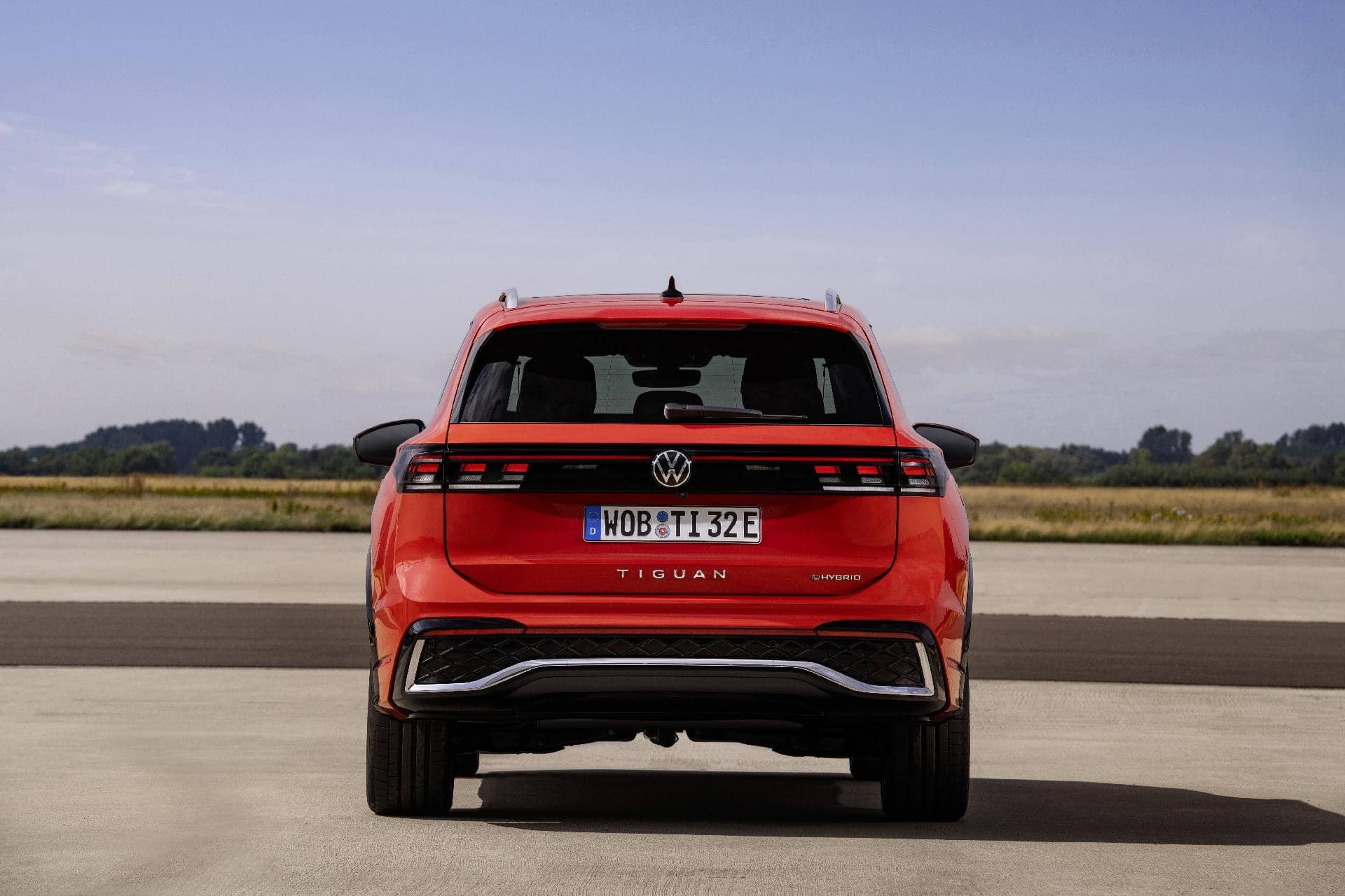Vista trasera del Volkswagen Tiguan, diseño y líneas