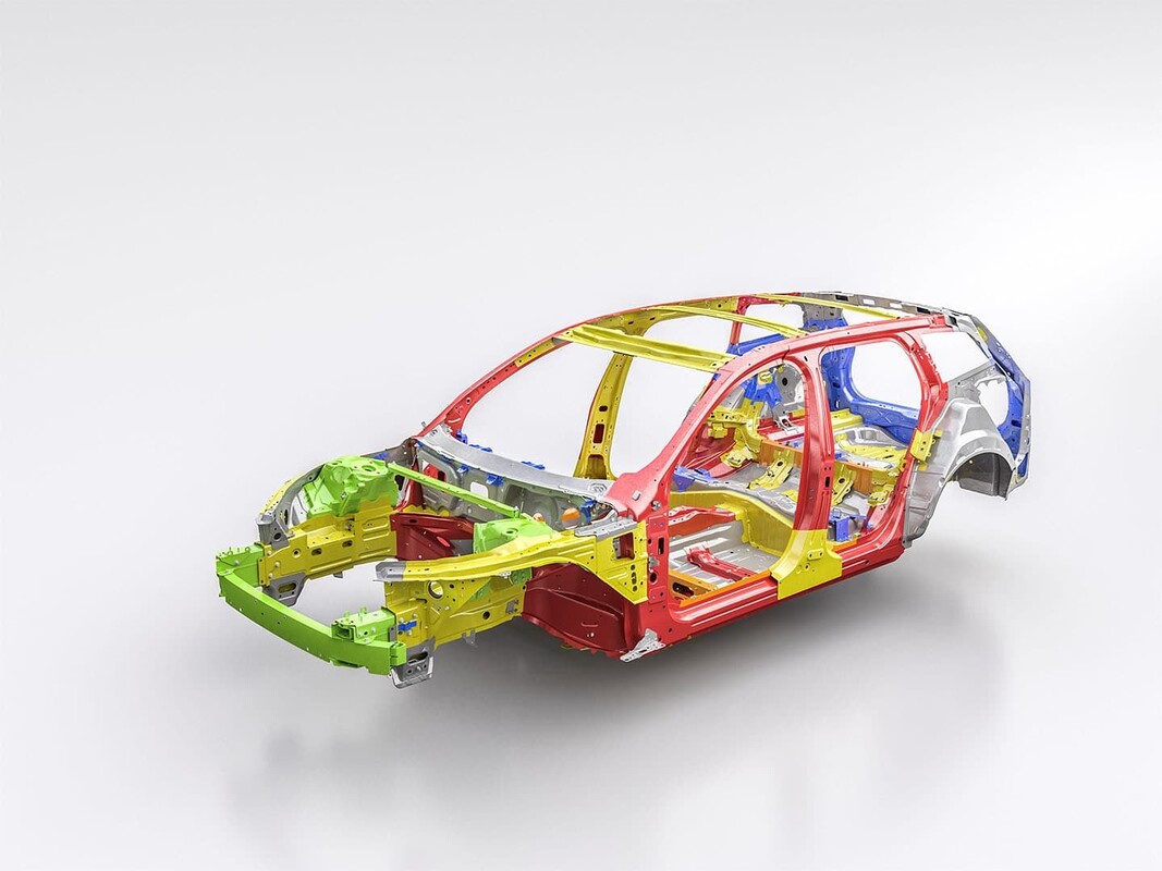 Visualización detallada de la estructura de seguridad del V60. Visualización detallada de la estructura de seguridad del V60.